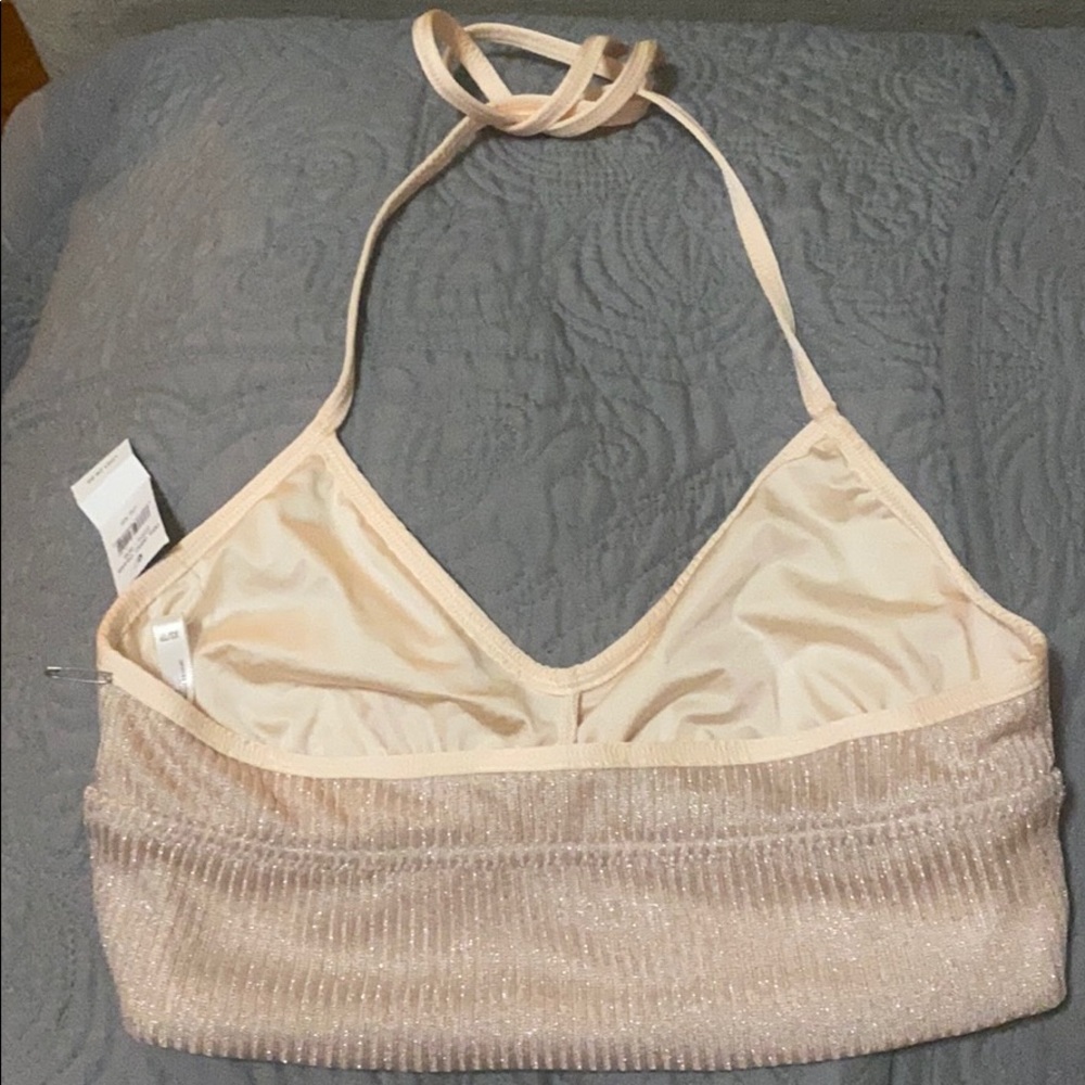 Aerie Shiny Halter Bralette XS and NWT - Picture 2 of 3